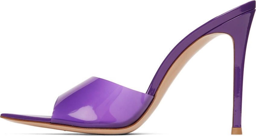Gianvito Rossi Purple Elle 105 Heeled Sandals - Picture 4