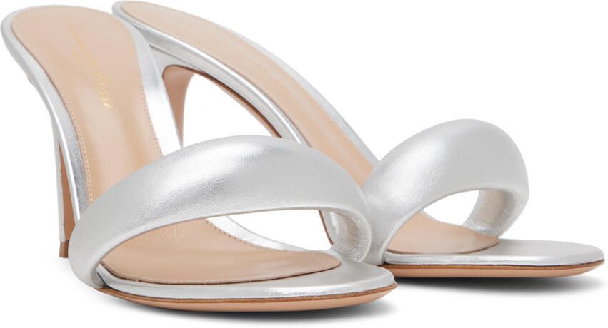 Gianvito Rossi Silver Bijoux 85 Sandals
