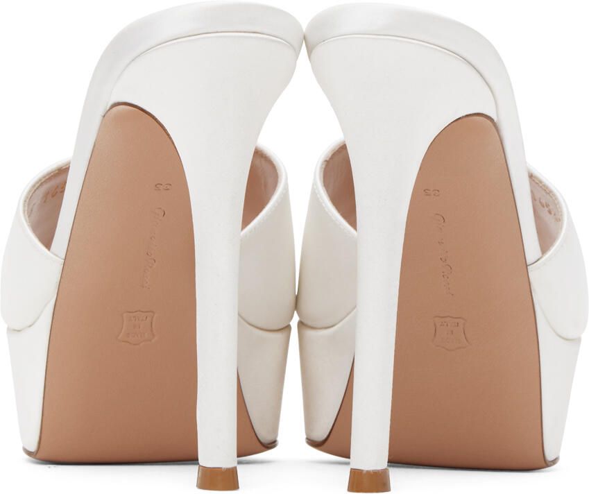 Gianvito Rossi SSENSE Exclusive White Heeled Sandals