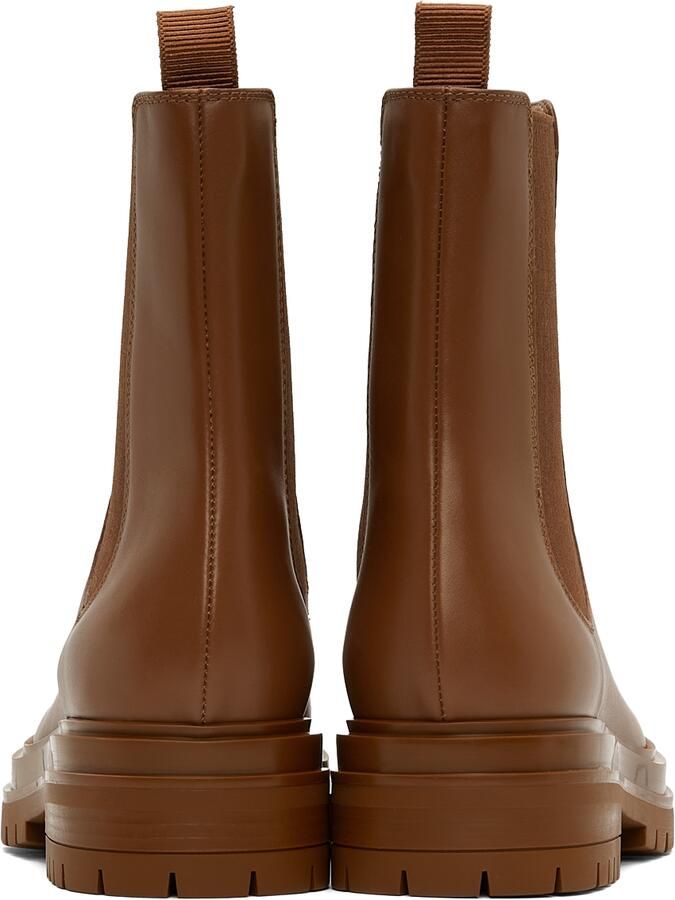 Gianvito Rossi Tan Chester Boots - Picture 3