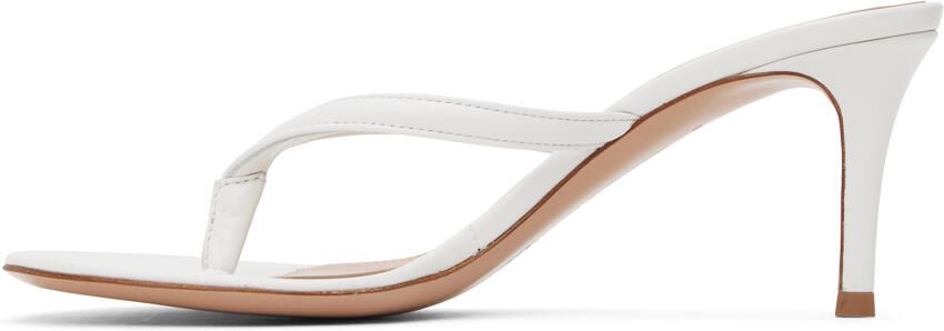 Gianvito Rossi White Calypso Heeled Sandals - Picture 4