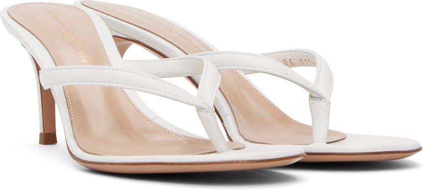 Gianvito Rossi White Calypso Heeled Sandals