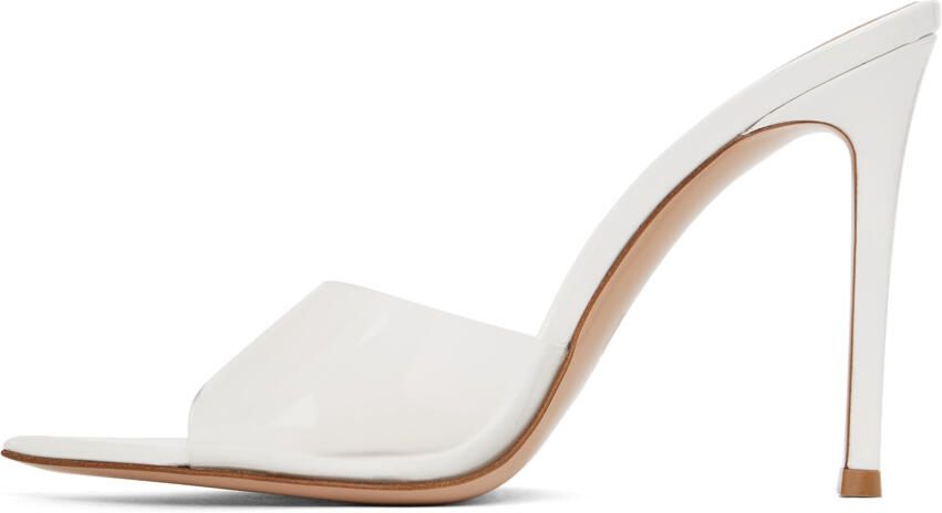 Gianvito Rossi White Elle 105 Heeled Sandals - Picture 4