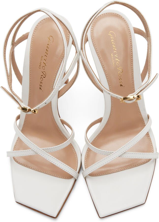 Gianvito Rossi White Georgina 105 Heeled Sandals - Picture 4