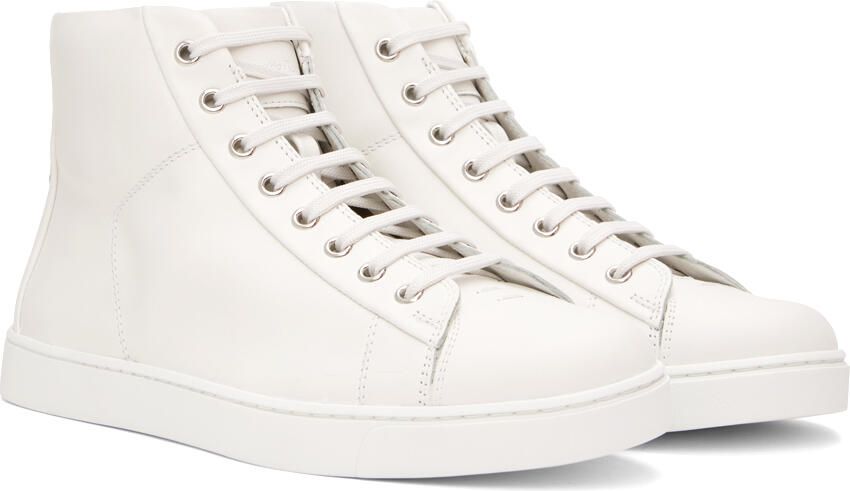 Gianvito Rossi White Leather Sneakers - Picture 2