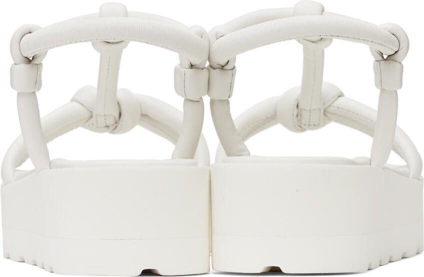 Gianvito Rossi White Marine Flat Sandals