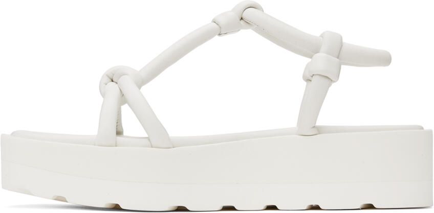 Gianvito Rossi White Marine Flat Sandals - Picture 3