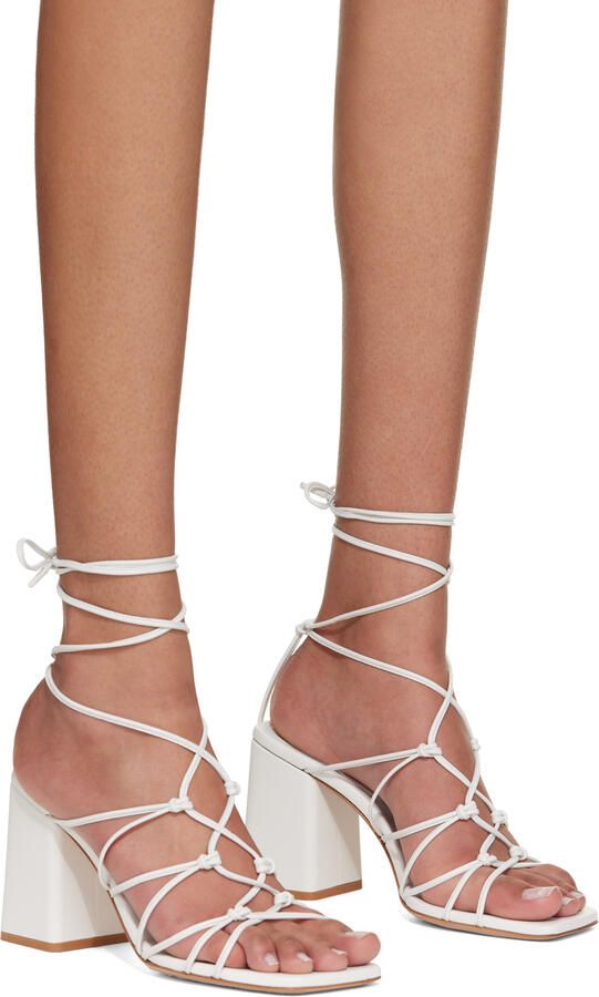 Gianvito Rossi White Minas Heeled Sandals