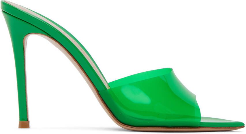 Gianvito Rossi Green Elle Heeled Sandals - Picture 5