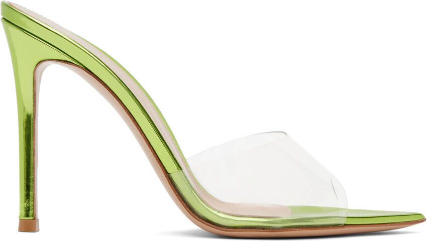 Gianvito Rossi Green Elle Heeled Sandals - Picture 5