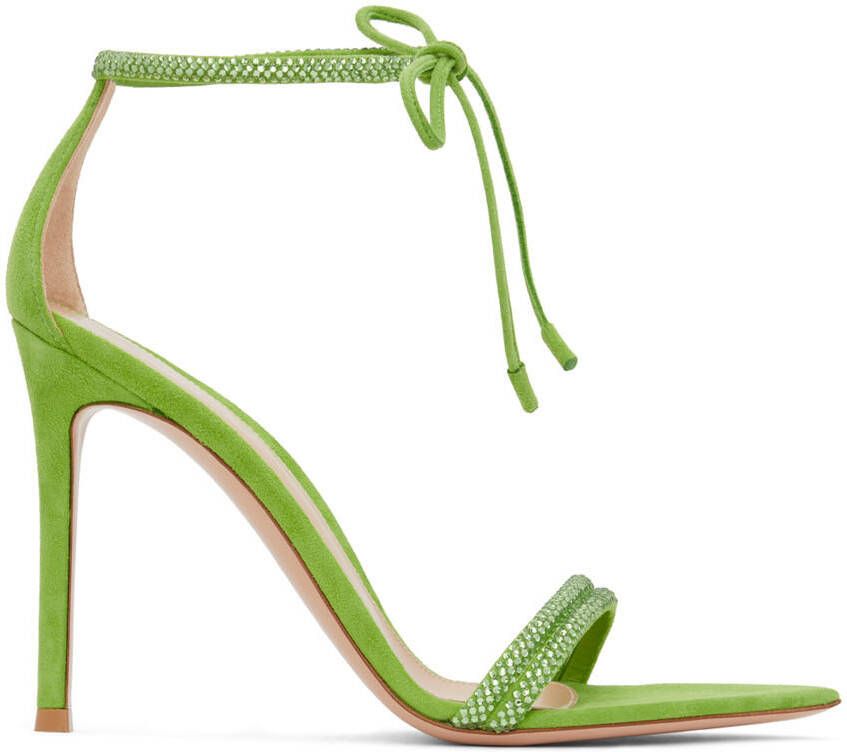 Gianvito Rossi Green Montecarlo Heeled Sandals - Picture 5