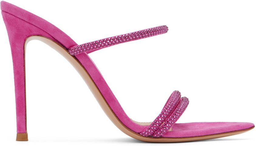 Gianvito Rossi Pink Cannes Heeled Sandals