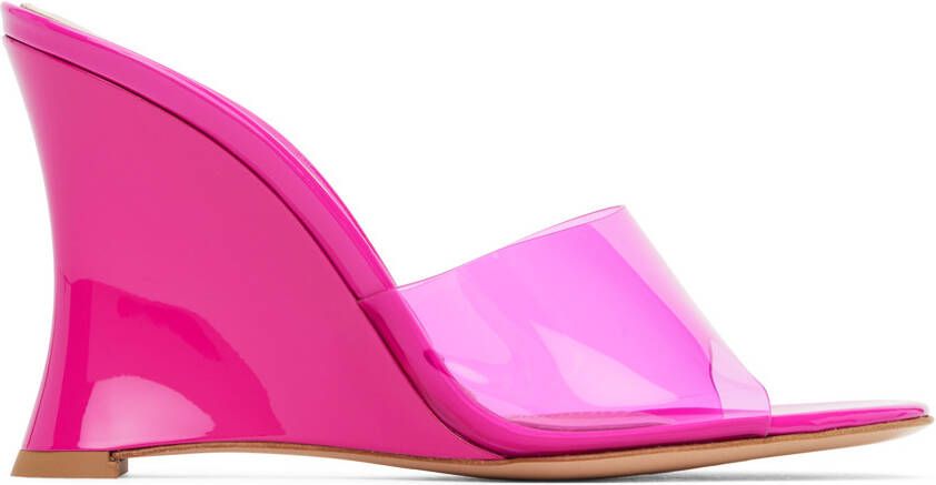 Gianvito Rossi Pink Futura Mules - Picture 5
