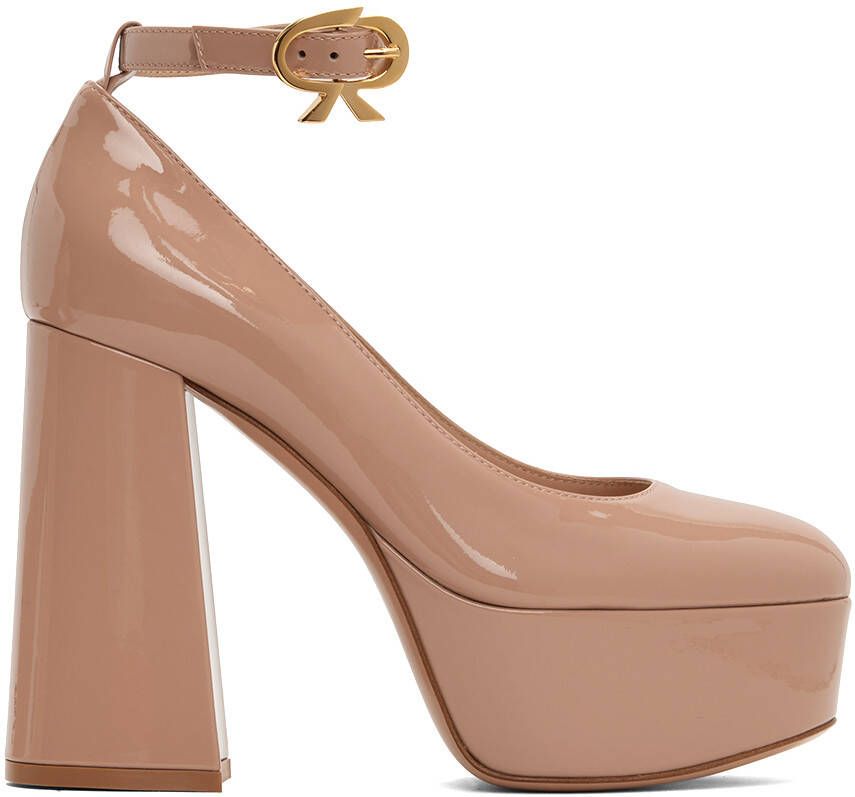 Gianvito Rossi Pink Manila Heels - Picture 5