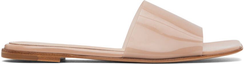 Gianvito Rossi Pink PaddedSlip-On Sandals