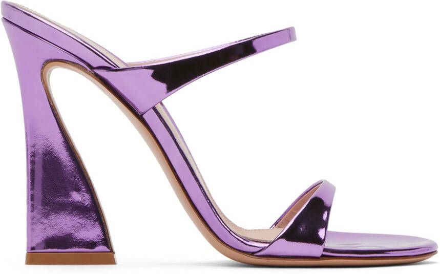 Gianvito Rossi Purple Aura Heeled Sandals - Picture 5