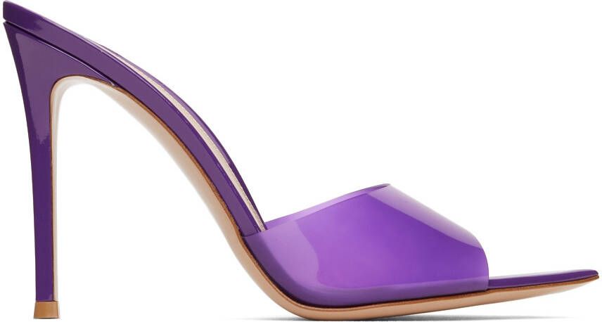 Gianvito Rossi Purple Elle 105 Heeled Sandals - Picture 5