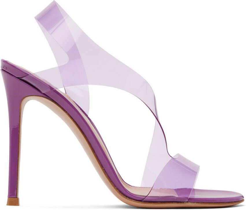 Gianvito Rossi Purple Metropolis Heeled Sandals - Picture 5