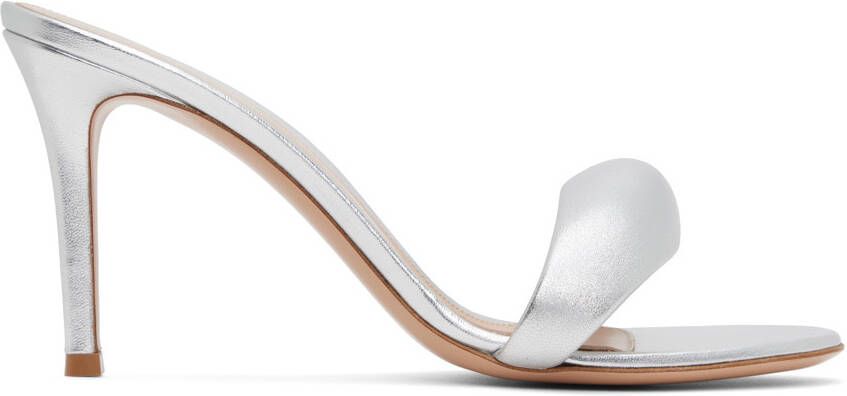 Gianvito Rossi Silver Bijoux 85 Sandals - Picture 5