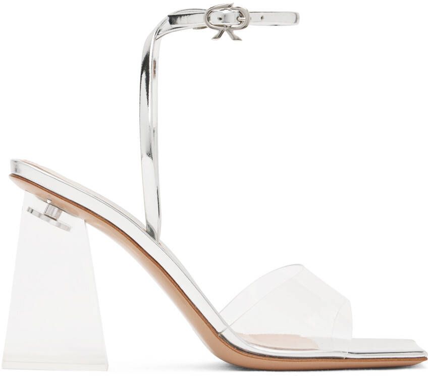 Gianvito Rossi Silver Cosmic 85 Sandals - Picture 5