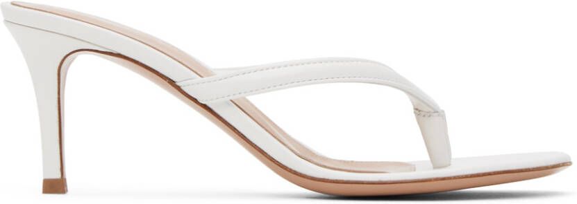 Gianvito Rossi White Calypso Heeled Sandals - Picture 2