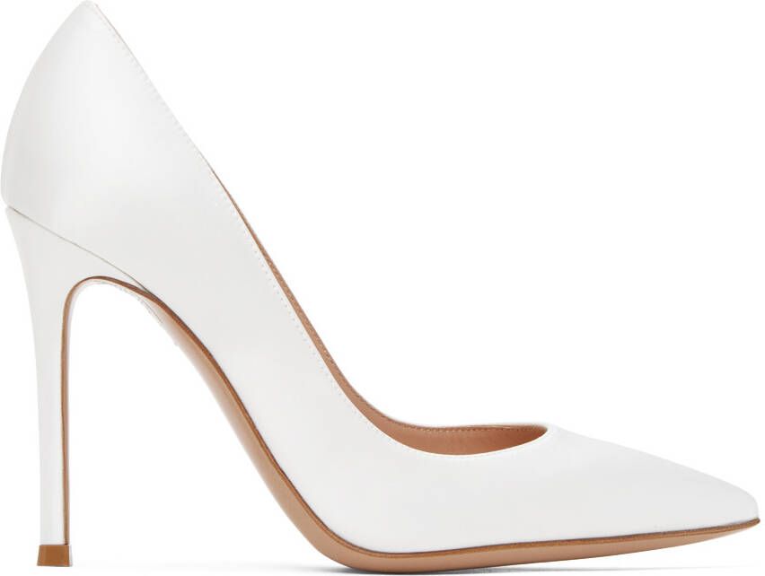Gianvito Rossi White Gianvito Heels - Picture 5