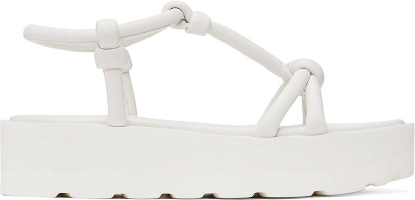 Gianvito Rossi White Marine Flat Sandals - Picture 5