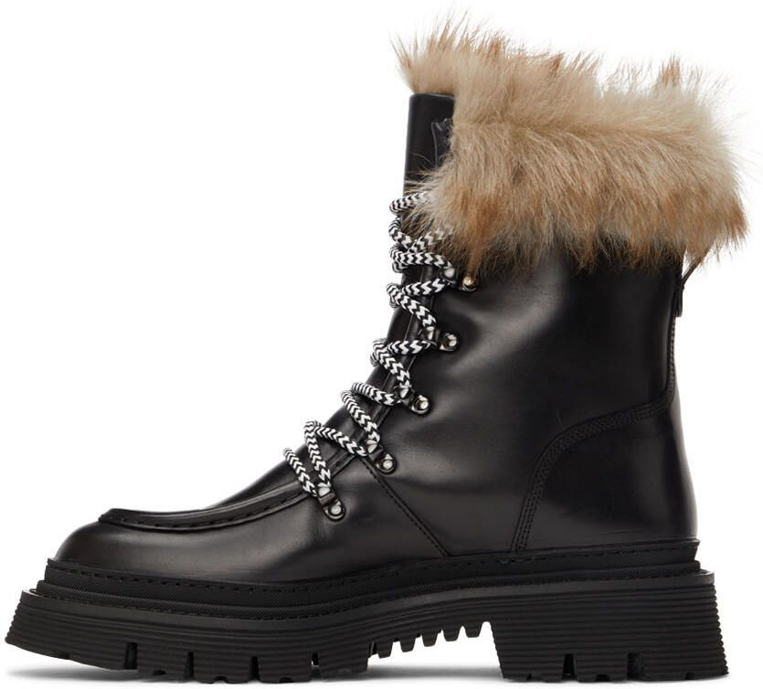 Giorgio Armani Black Neve Hiking Boots - Picture 3