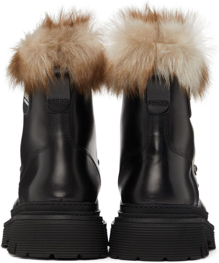 Giorgio Armani Black Neve Hiking Boots - Picture 2