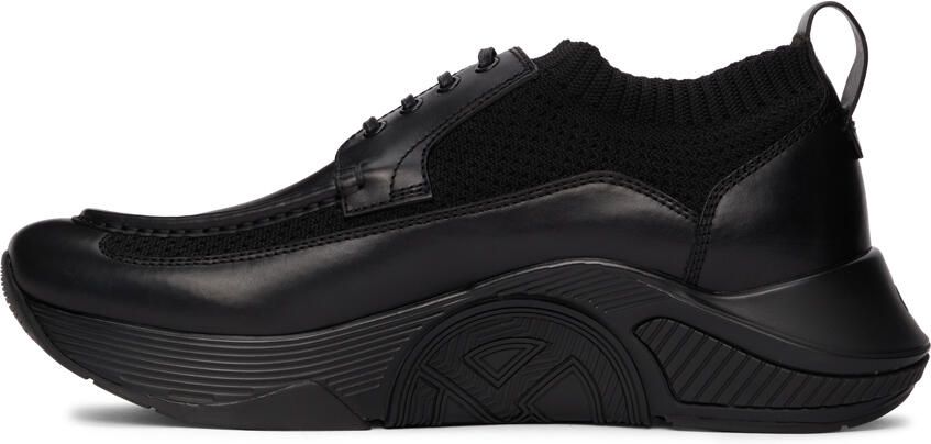 Giorgio Armani Black Paneled Chunky Sneakers - Picture 3