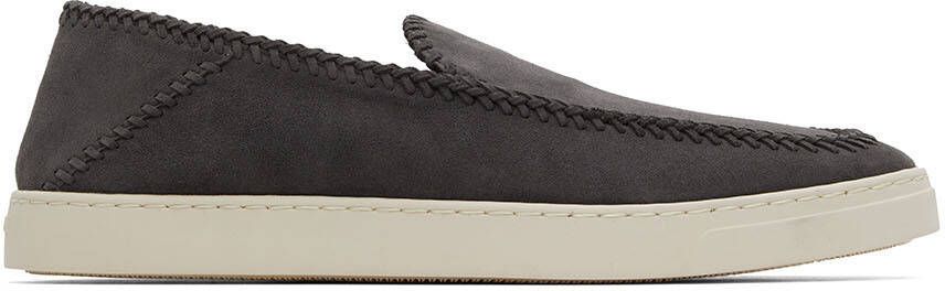 Giorgio Armani Gray Suede Sneakers - Picture 4