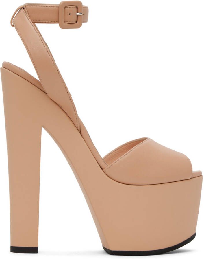 Giuseppe Zanotti Beige Tarifa Heeled Sandals - Picture 4
