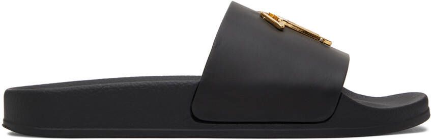 Giuseppe Zanotti Black Brett Slides - Picture 5