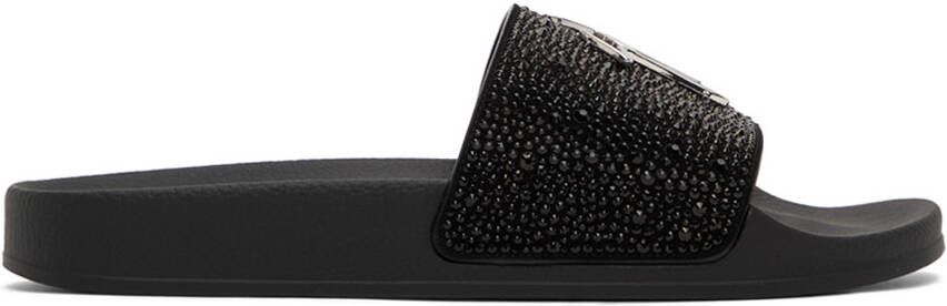 Giuseppe Zanotti Black Brett Slides - Picture 5