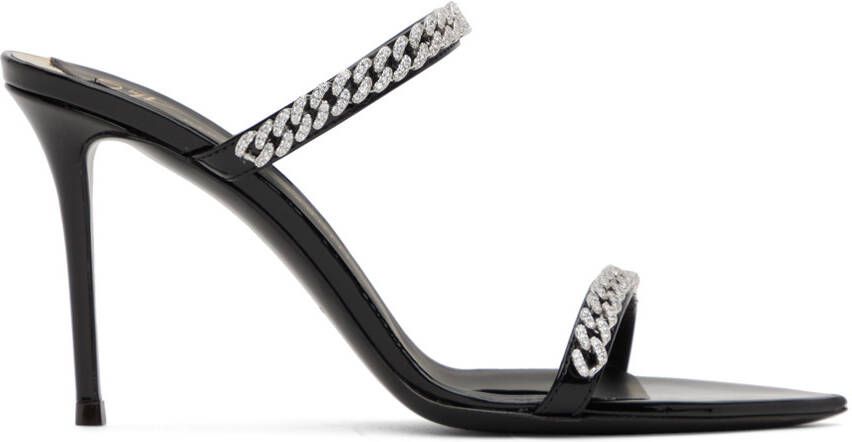 Giuseppe Zanotti Black Intriigo String 90 Heeled Sandals - Picture 5