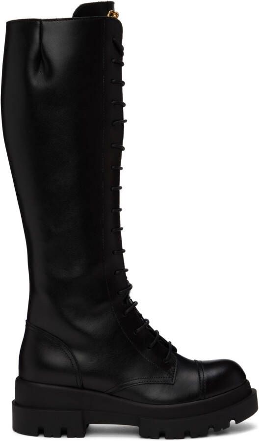 Giuseppe Zanotti Black Lace-Up Boots - Picture 5