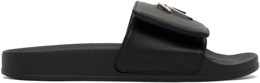 Giuseppe Zanotti Black New Brett Slides - Picture 5