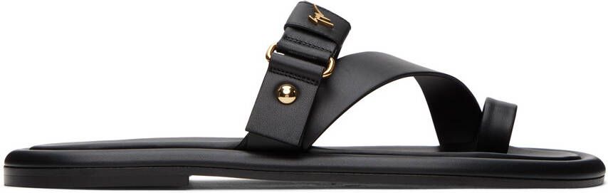 Giuseppe Zanotti Black Taanguy Sandals