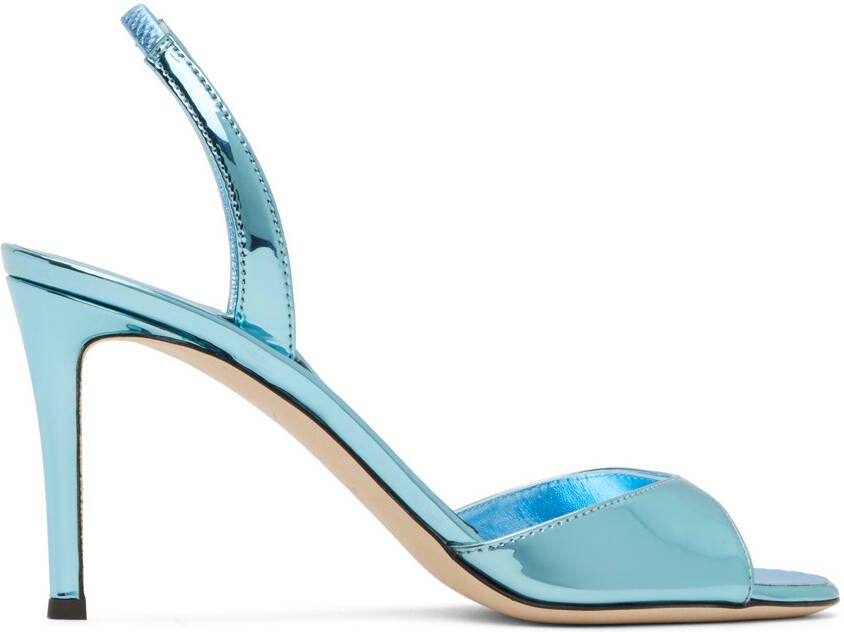 Giuseppe Zanotti Blue Basic 85 Heeled Sandals - Picture 5