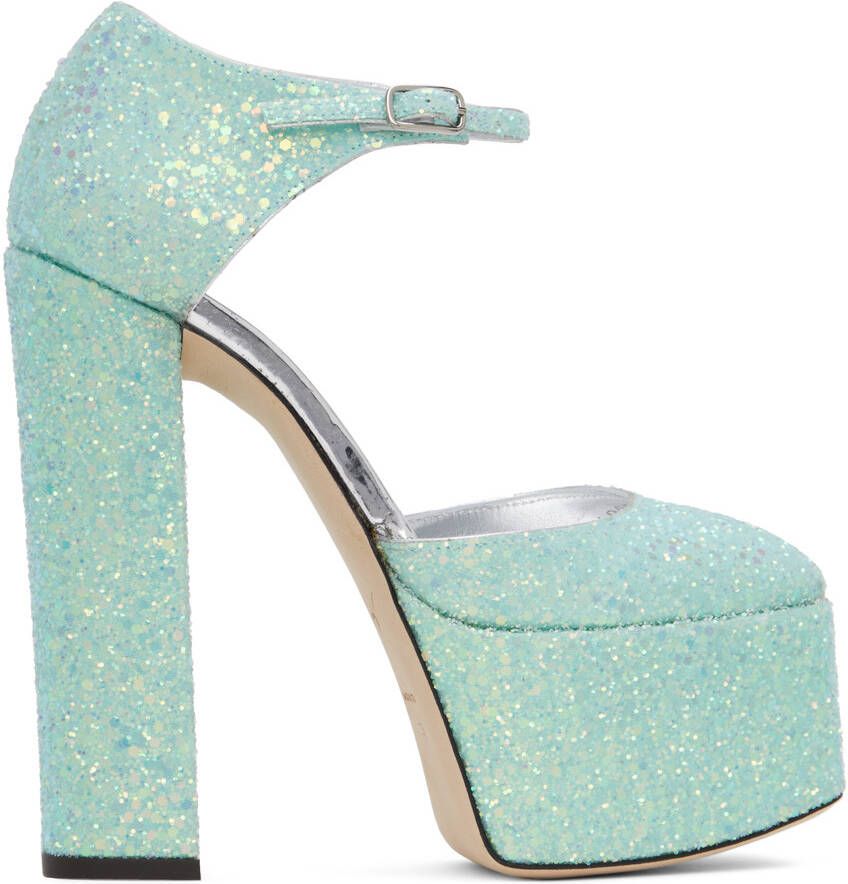 Giuseppe Zanotti Blue Bebe Heels - Picture 5