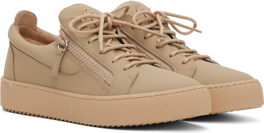 Giuseppe Zanotti Beige Frankie Sneakers - Picture 2