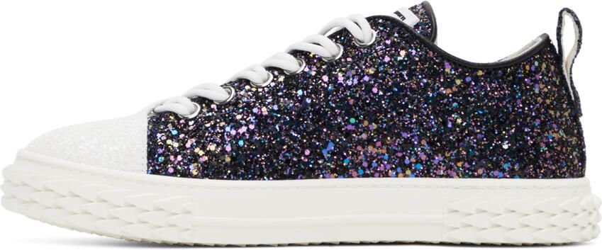 Giuseppe Zanotti Black & White Blabber Sneakers - Picture 3