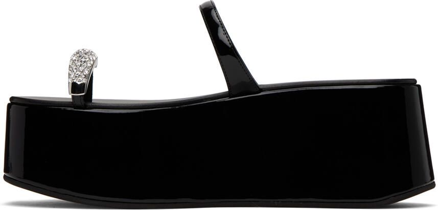 Giuseppe Zanotti Black Barnak Platform Sandals - Picture 3