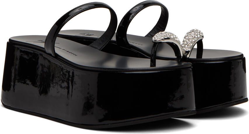 Giuseppe Zanotti Black Barnak Platform Sandals - Picture 2