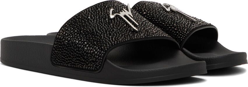 Giuseppe Zanotti Black Brett Slides - Picture 2