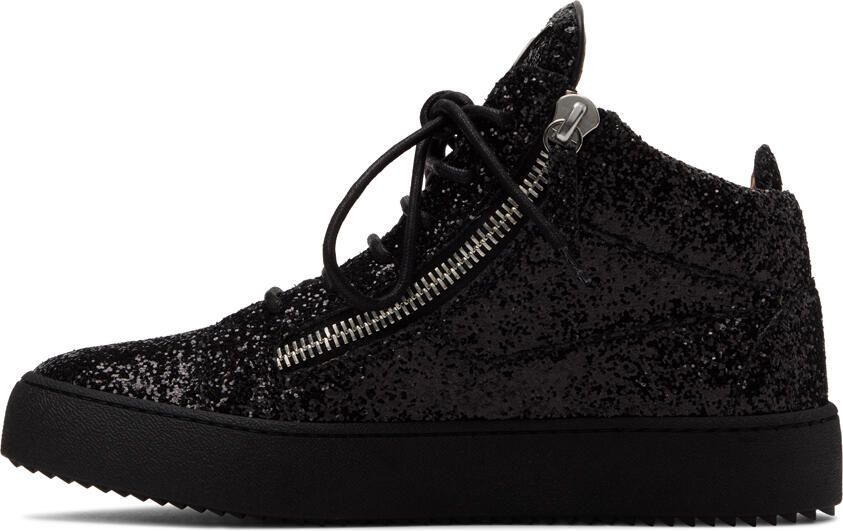 Giuseppe Zanotti Black Glitter Kriss Sneakers - Picture 3