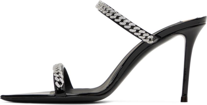 Giuseppe Zanotti Black Intriigo String 90 Heeled Sandals - Picture 3