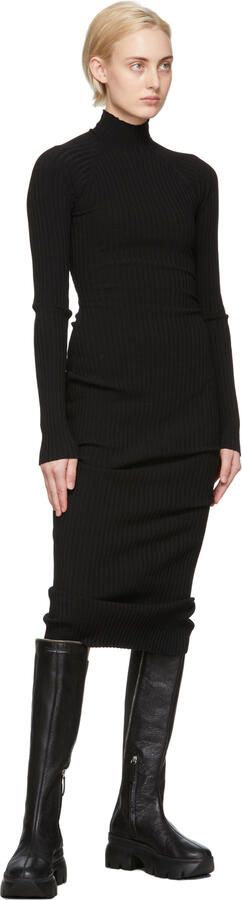 Giuseppe Zanotti Black Leather Zip Detail Tall Boots - Picture 4