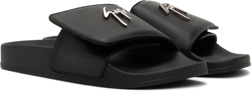 Giuseppe Zanotti Black New Brett Slides - Picture 2