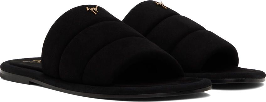 Giuseppe Zanotti Black Suede Harmande Sandals - Picture 2